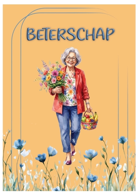 Wenskaarten beterschap met envelop